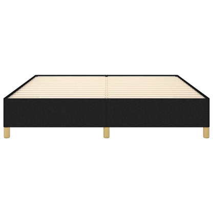 Bed Frame without Mattress Black 180x200 cm Super King Super King Fabric