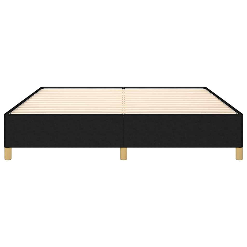 Bed Frame without Mattress Black 180x200 cm Super King Fabric