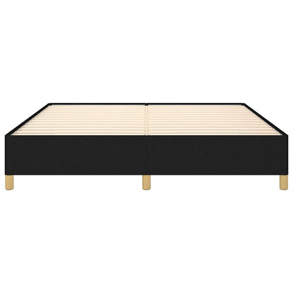 Bed Frame without Mattress Black 180x200 cm Super King Fabric
