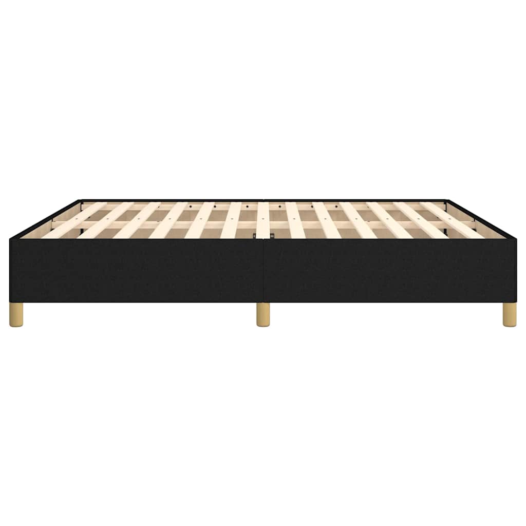 Bed Frame without Mattress Black 180x200 cm Super King Fabric