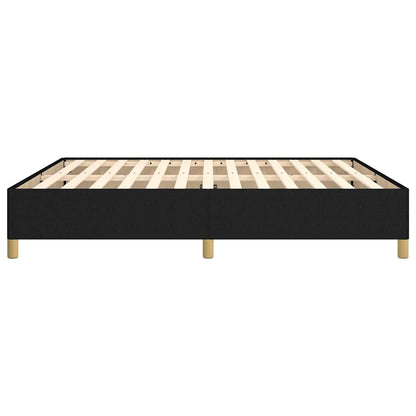 Bed Frame without Mattress Black 180x200 cm Super King Fabric