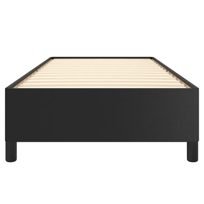 Bed Frame without Mattress Black 90x190 cm Single Single Faux Leather
