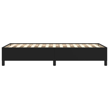 Bed Frame without Mattress Black 90x190 cm Single Single Faux Leather