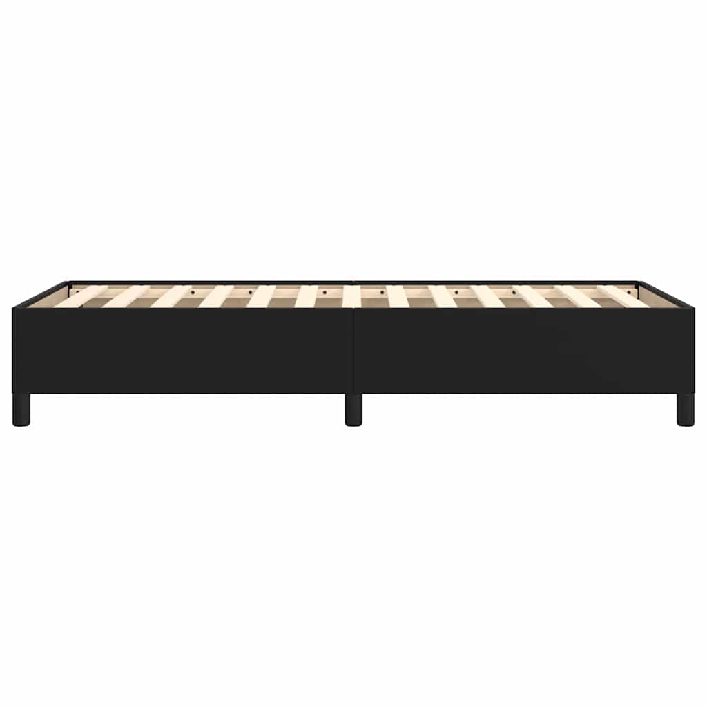 Bed Frame without Mattress Black 90x190 cm Single Faux Leather
