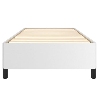 Bed Frame without Mattress White 90x190 cm Single Single Faux Leather