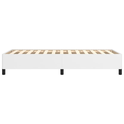 Bed Frame without Mattress White 90x190 cm Single Single Faux Leather