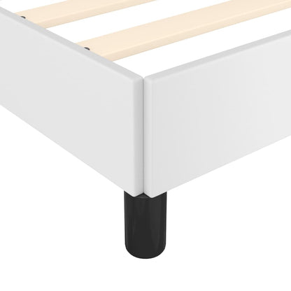 Bed Frame without Mattress White 90x190 cm Single Single Faux Leather