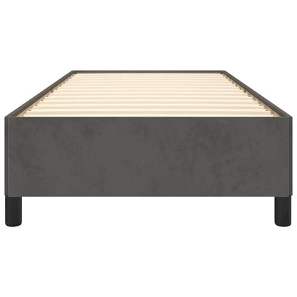 Bed Frame without Mattress Dark Grey 90x190 cm Single Velvet