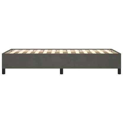 Bed Frame without Mattress Dark Grey 90x190 cm Single Velvet