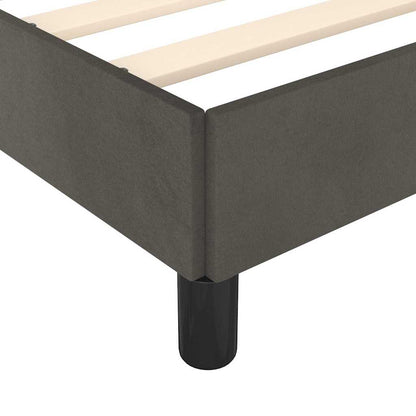 Bed Frame without Mattress Dark Grey 90x190 cm Single Velvet