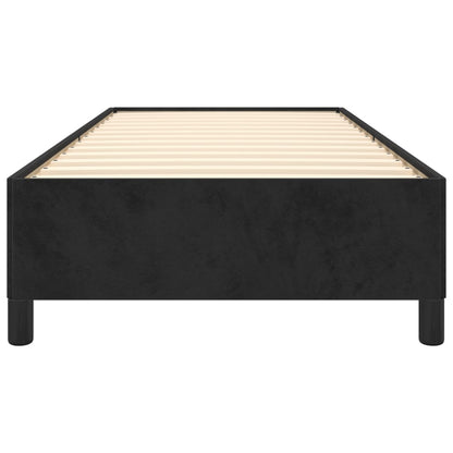 Bed Frame without Mattress Black 90x190 cm Single Single Velvet