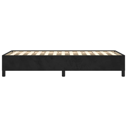 Bed Frame without Mattress Black 90x190 cm Single Single Velvet