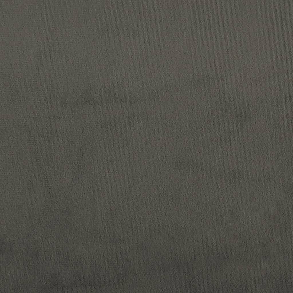 Bed Frame without Mattress Dark Grey 135x190 cm Double Double Velvet