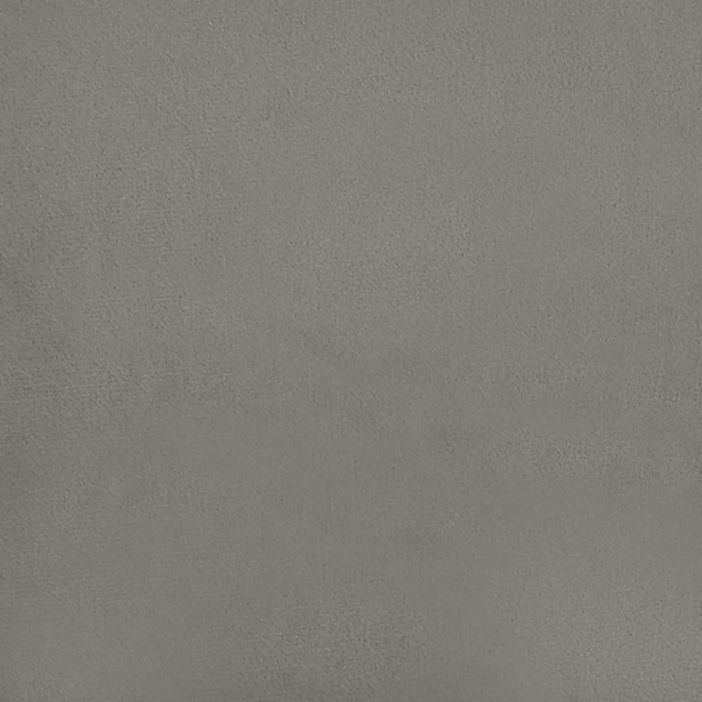 Bed Frame without Mattress Light Grey Super King Velvet