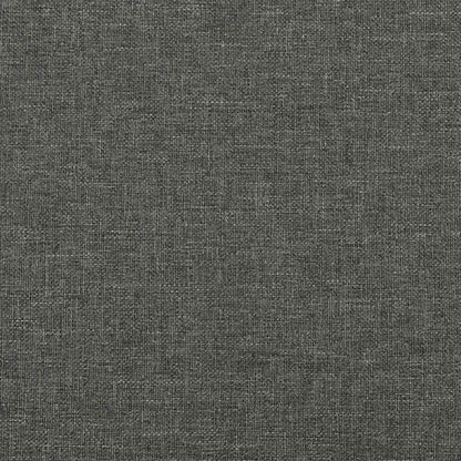 Bed Frame without Mattress Dark Grey 90x190cm Single Fabric