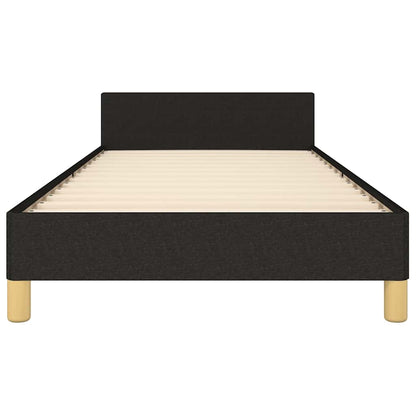 Bed Frame without Mattress Black 90x190cm Single Fabric