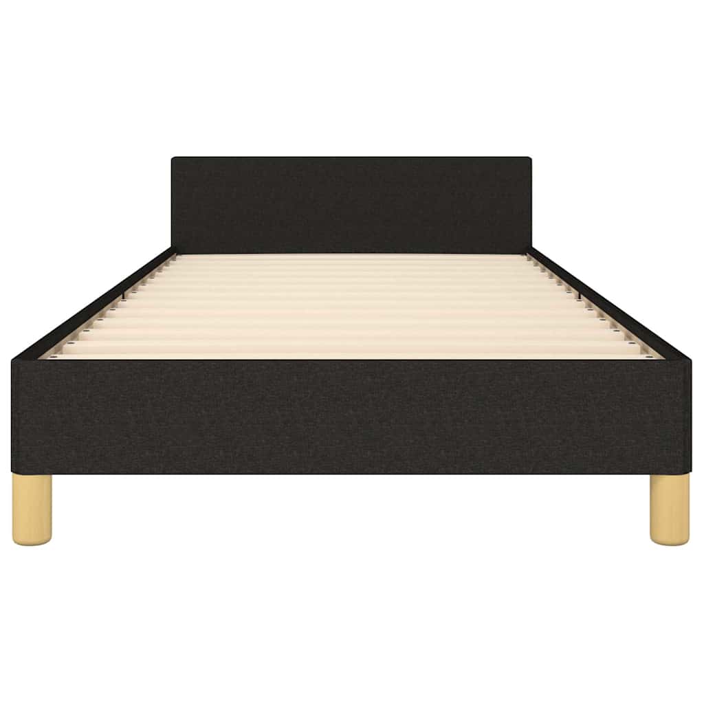 Bed Frame without Mattress Black 90x190cm Single Fabric
