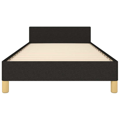 Bed Frame without Mattress Black 90x190cm Single Fabric