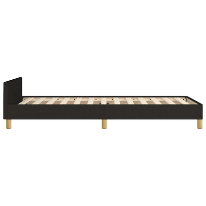 Bed Frame without Mattress Black 90x190cm Single Fabric