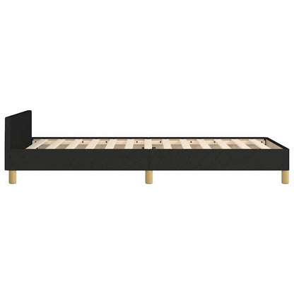 Bed Frame without Mattress Black 90x190cm Single Fabric