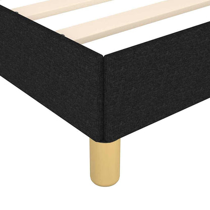 Bed Frame without Mattress Black 90x190cm Single Fabric