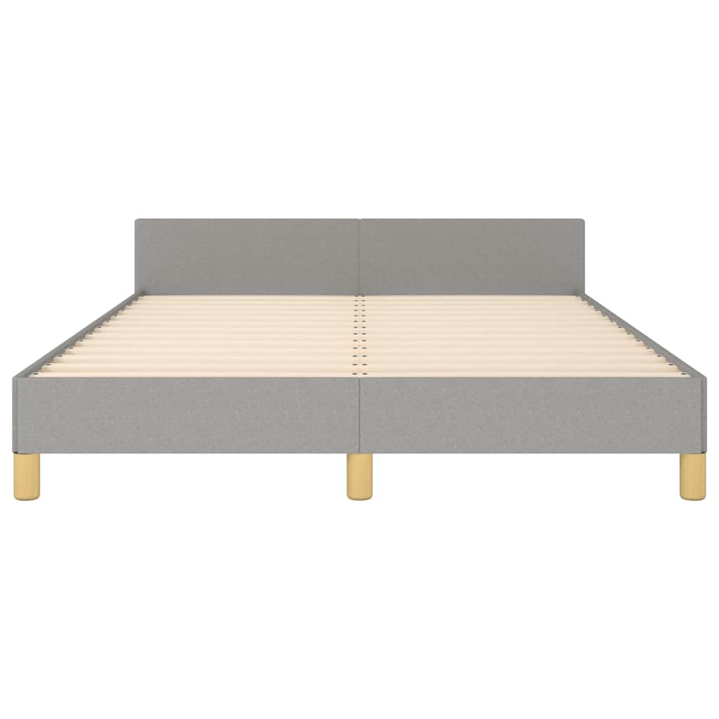 Bed Frame without Mattress Light Grey 180x200 cm Fabric