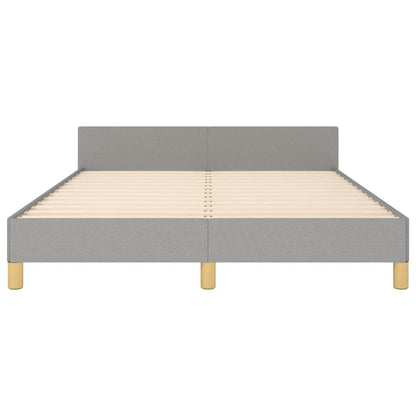 Bed Frame without Mattress Light Grey 180x200 cm Fabric