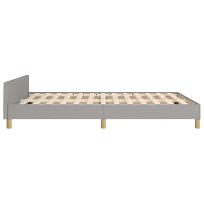 Bed Frame without Mattress Light Grey 180x200 cm Fabric