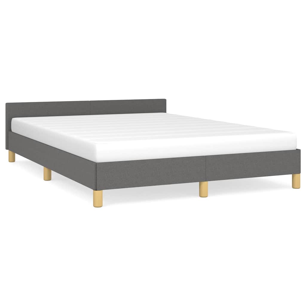 Bed Frame without Mattress Dark Grey 180x200 cm Fabric