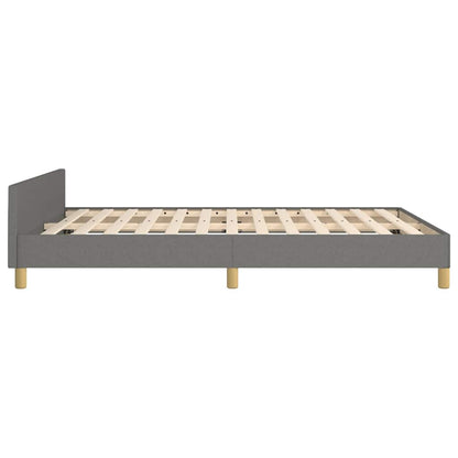 Bed Frame without Mattress Dark Grey 180x200 cm Fabric