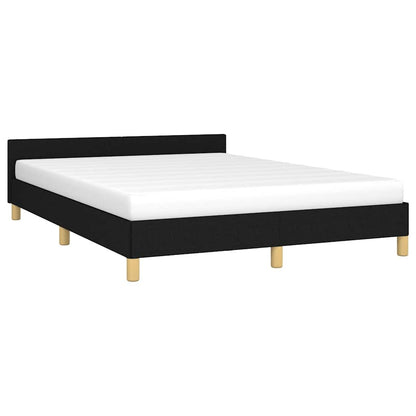 Bed Frame without Mattress Black 180x200cm Super King Fabric