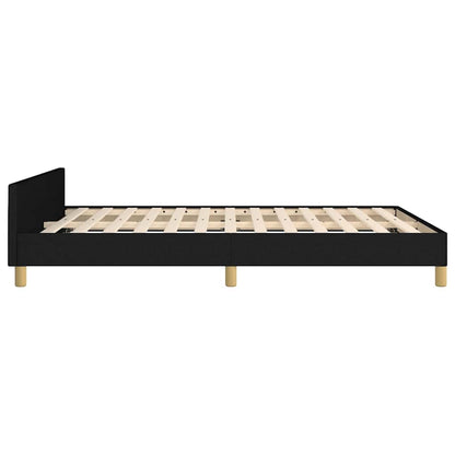 Bed Frame without Mattress Black 180x200cm Super King Fabric