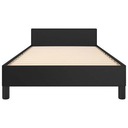 Bed Frame without Mattress Black 90x190cm Single Faux Leather