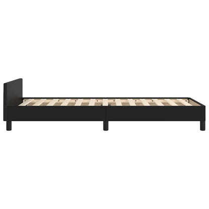 Bed Frame without Mattress Black 90x190cm Single Faux Leather