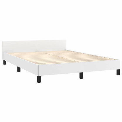 Bed Frame without Mattress White 180x200cm Faux Leather