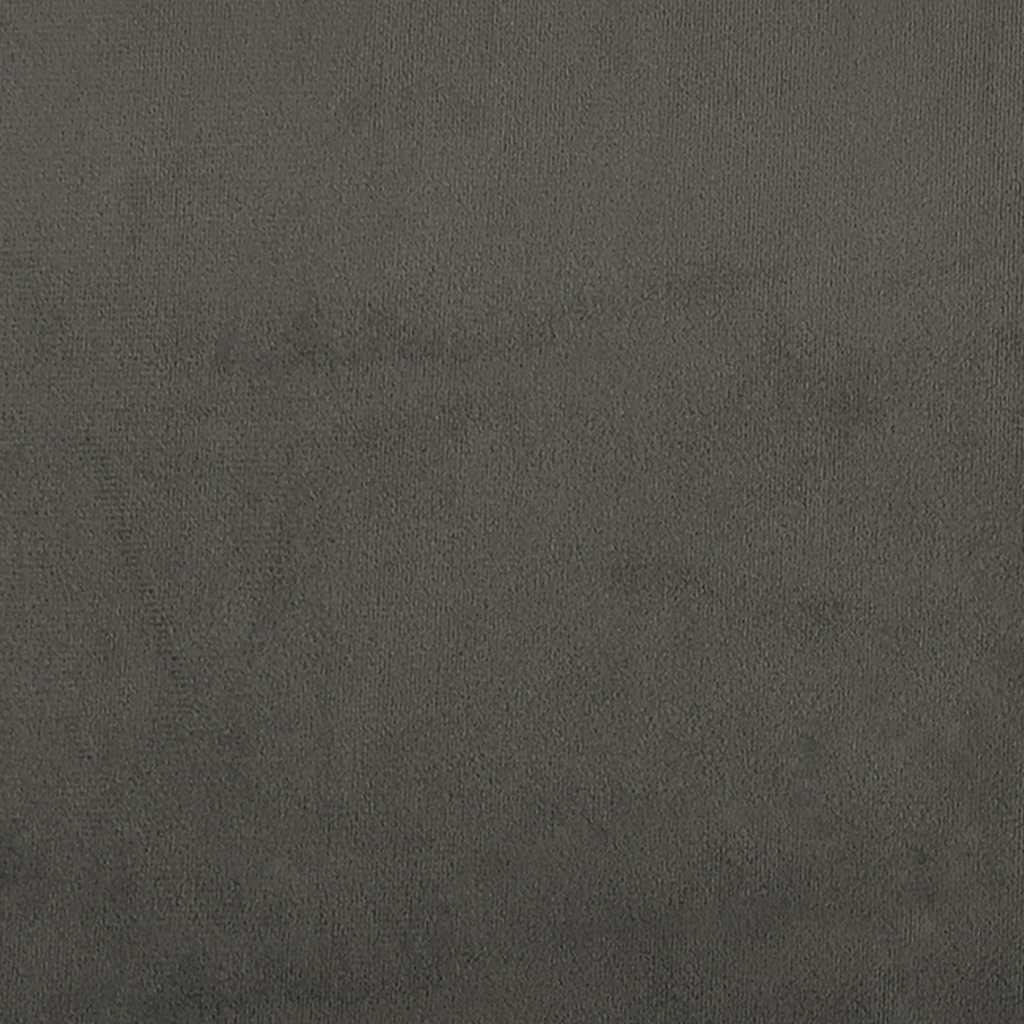 Bed Frame without Mattress Dark Grey 90x190cm Single Velvet
