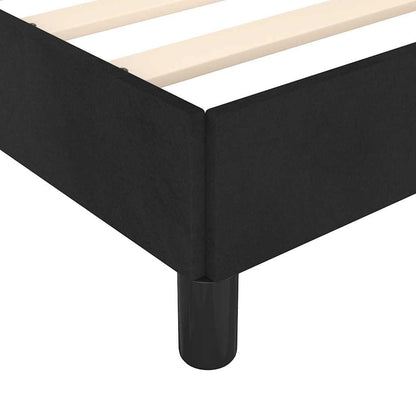 Bed Frame without Mattress Black 90x190cm Single Velvet