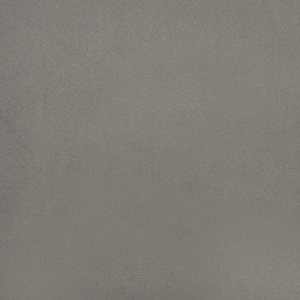 Bed Frame without Mattress Light Grey 135x190cm Double Velvet