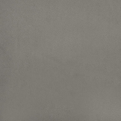 Bed Frame without Mattress Light Grey 135x190cm Double Velvet