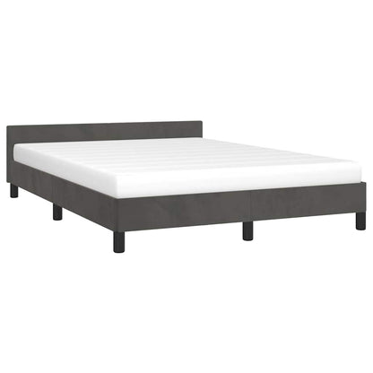 Bed Frame without Mattress Dark Grey 180x200 cm Velvet