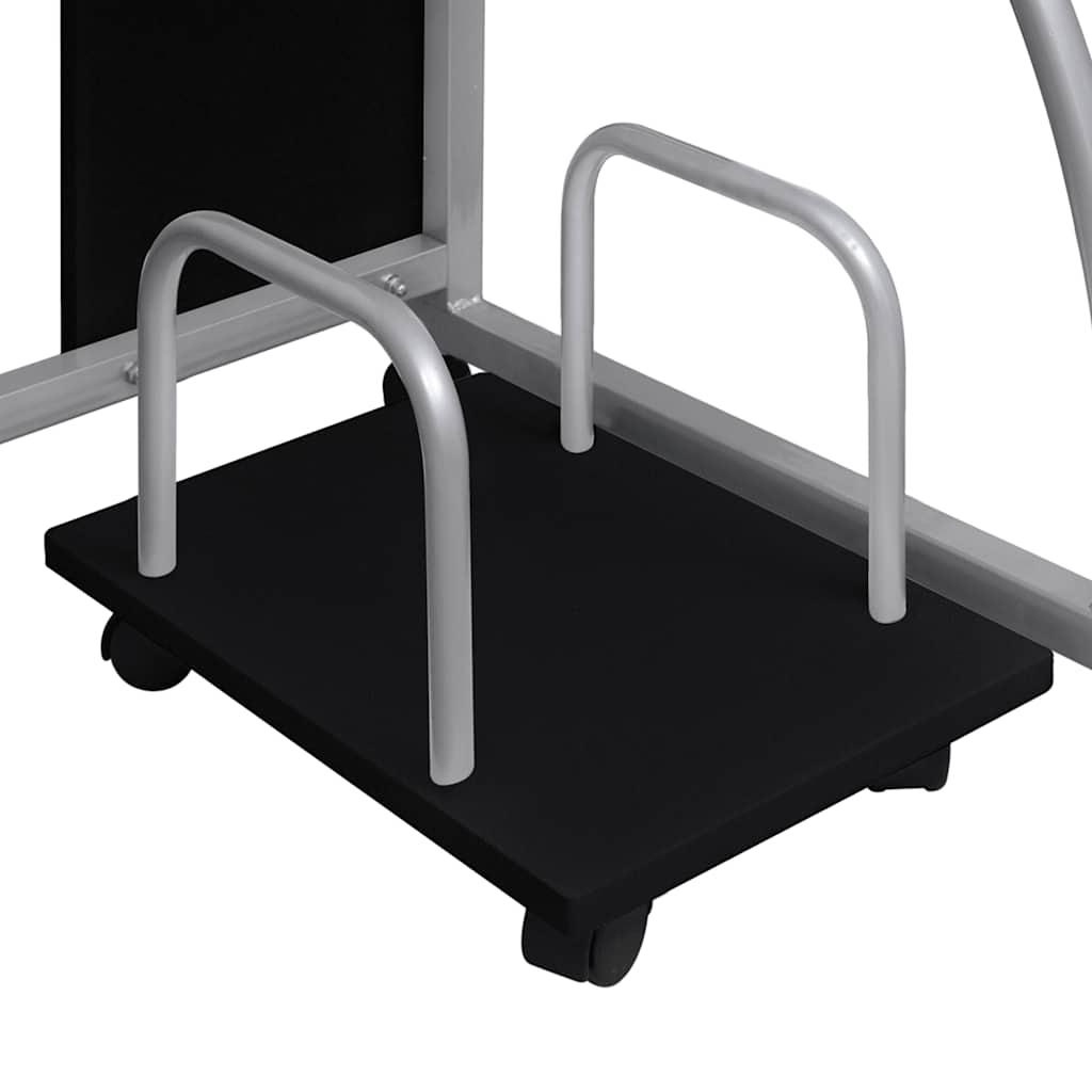 Computer Desk Black 110x52x88.5 cm Engineered Wood