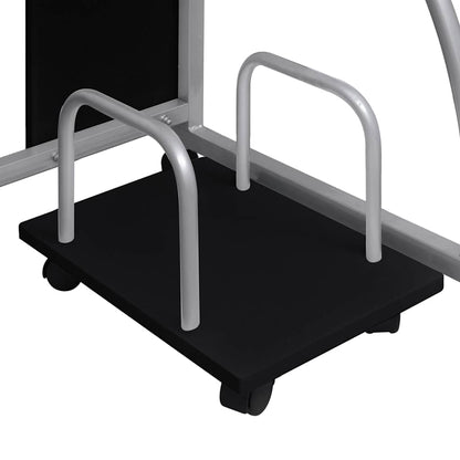 Computer Desk Black 110x52x88.5 cm Engineered Wood