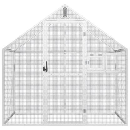 Aviary Silver 179x100x185 cm Aluminium