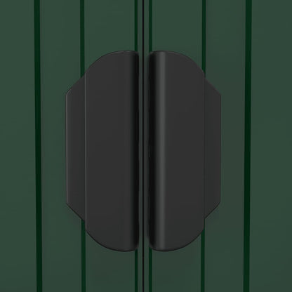 Garden Shed Green 192x108x223 cm Galvanised Steel