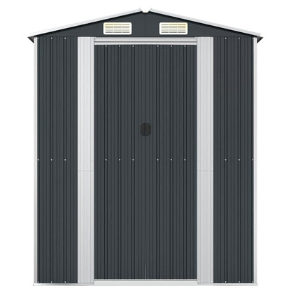 Garden Shed Anthracite 192x108x223 cm Galvanised Steel