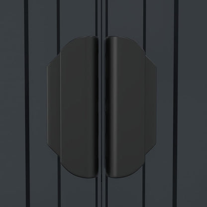 Garden Shed Anthracite 192x108x223 cm Galvanised Steel