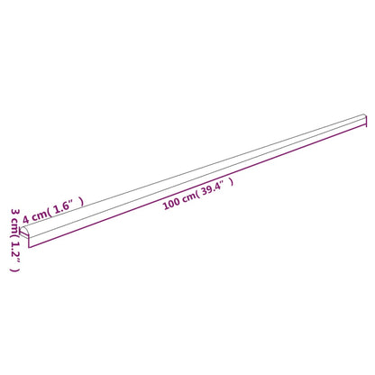 Corner Protectors 2 pcs Yellow&Black 4x3x100 cm PU