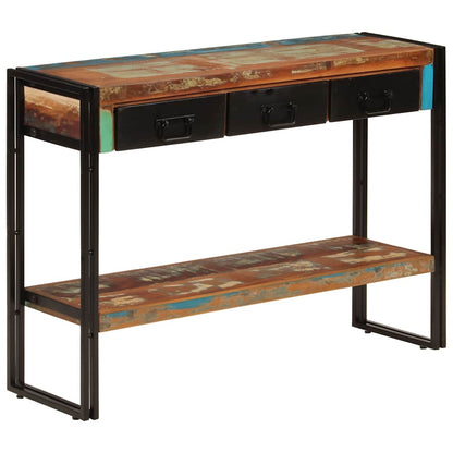 Console Table 110x30x76 cm Solid Wood Reclaimed