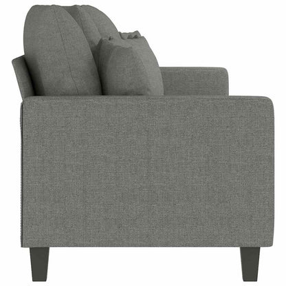 3-Seater Sofa Dark Grey 210 cm Fabric