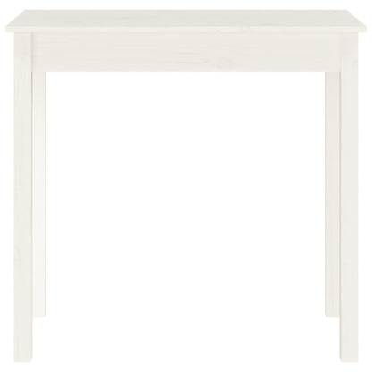 Console Table White 80x40x75 cm Solid Wood Pine
